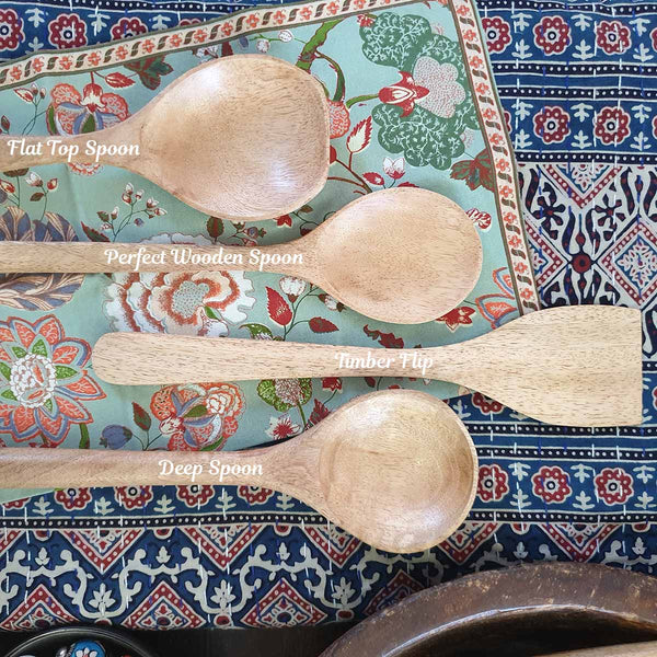 Basera is selling beautiful Mango  timber kitchen utensils online in Australia, A beautiful handcrafted decorative gift for any festive occasion! Many patterns available.