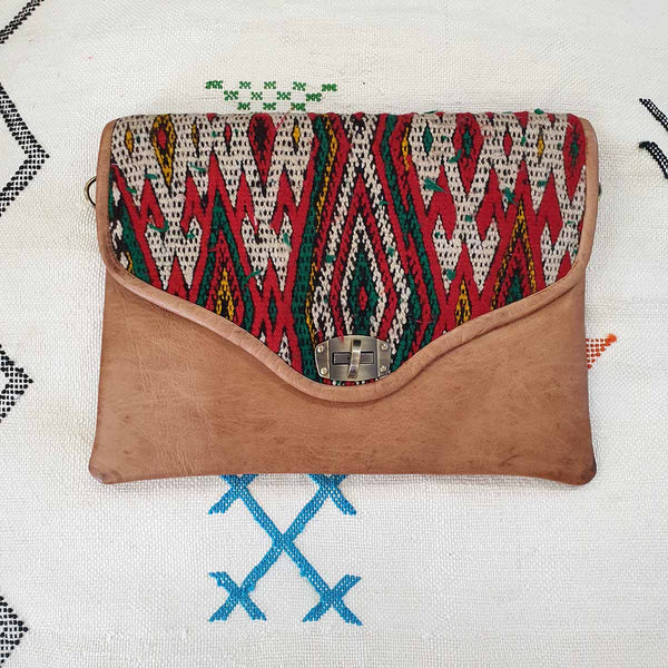 Basera is selling beautiful Leather Clutches with Kilim online in Australia, A beautiful handcrafted gift!