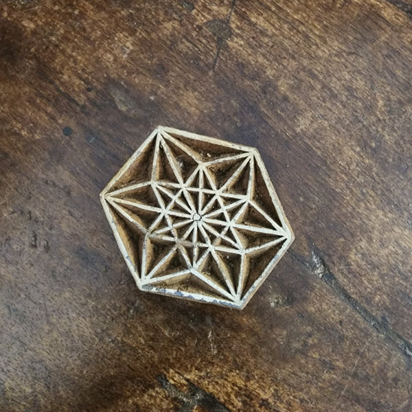 Scarced geometry Block Print Stamp