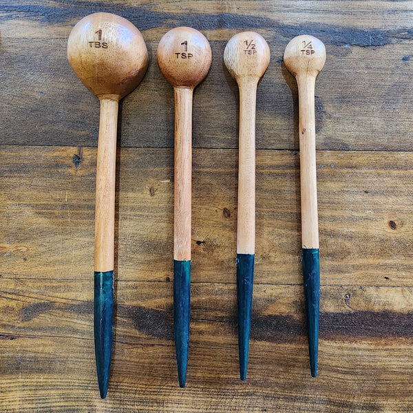 Hand Carved Wooden Measuring Spoons