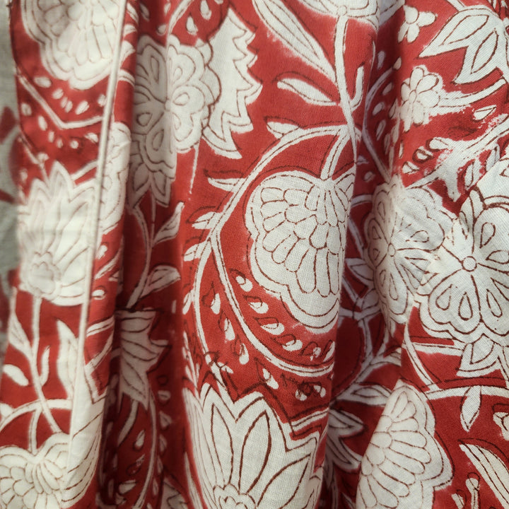 Close up Cotton Robe red