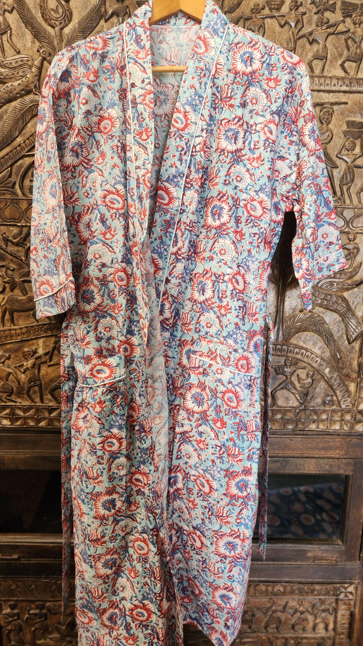 Cotton dressing gown