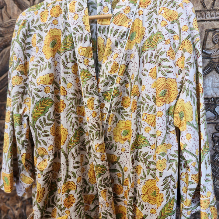 Yellow Cotton Robe 