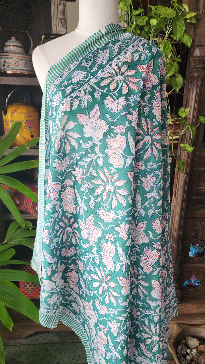Green cotton sarong