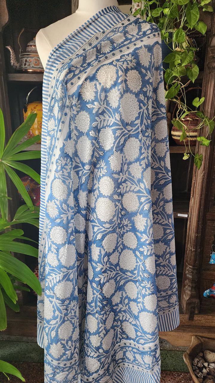 Sky blue cotton sarong