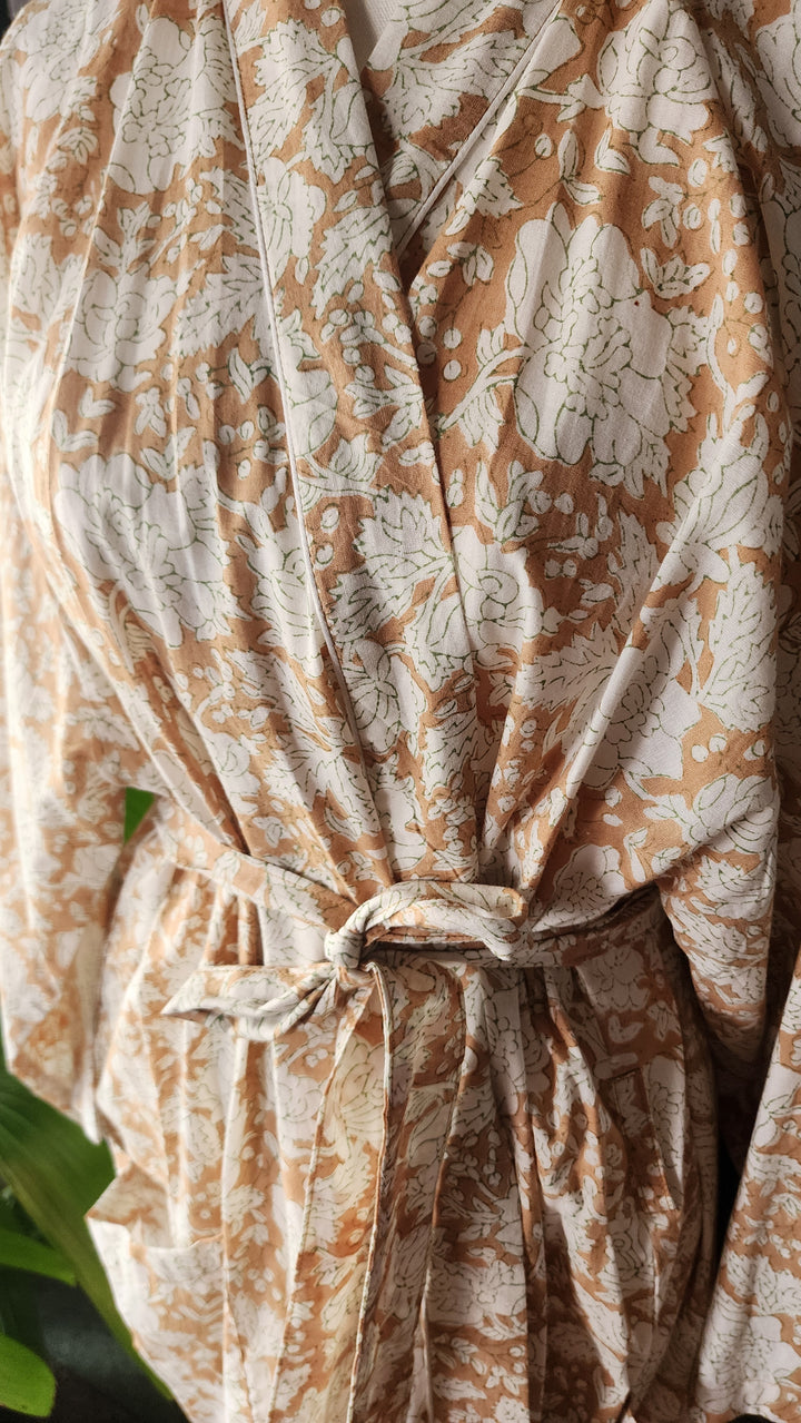 Close up cotton robe