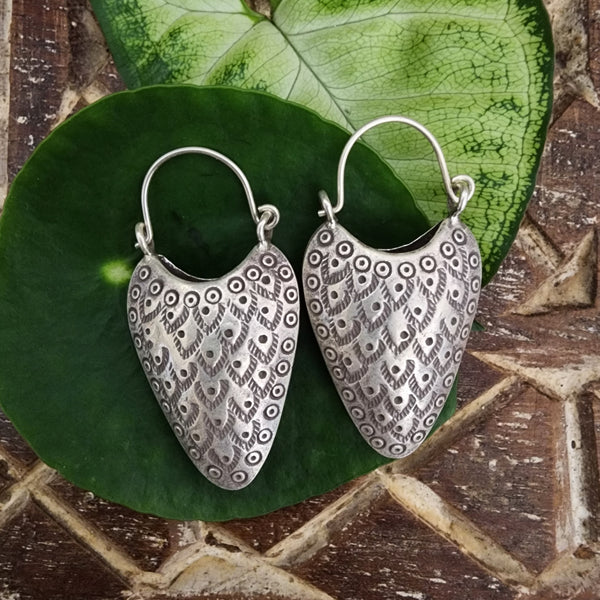 Hill Tribe Silver Earring 16