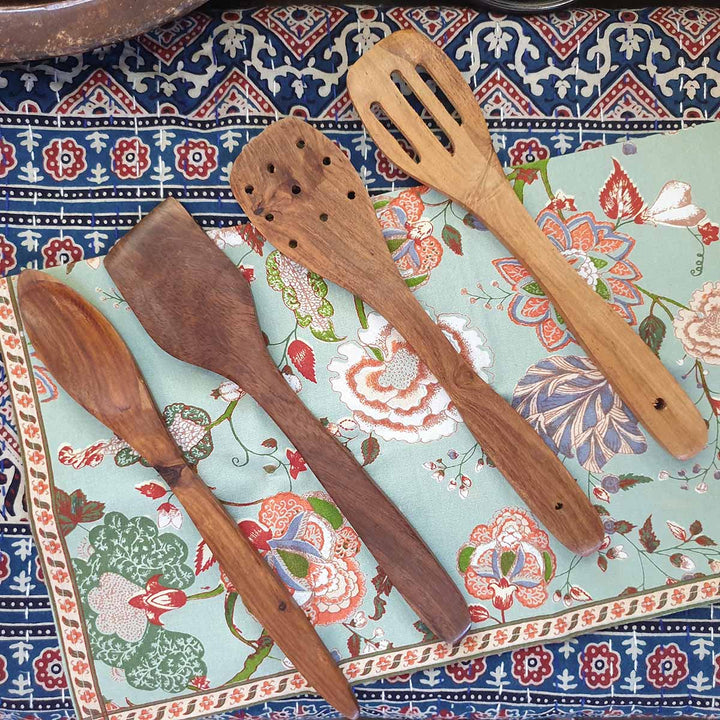 Basera is selling beautiful timber teak  kitchen utensils online in Australia